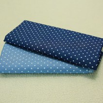 140대폭 청해지원단 빈티지 겸둥도트원단 2종 원피스로도 이뻐요, 인디블루