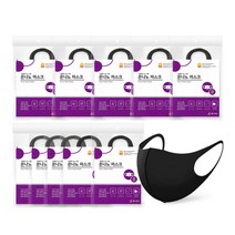 프로틴 나노기술 은나노 마스크 블랙 10개, 단품