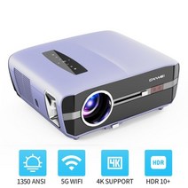 4K 15000 루멘 비디오 프로젝터 스마트폰 안드로이드 와이파이 데이터 쇼 빔 프로젝터 1350 ANSI 홈 시어터 풀 HD 1080p 빔프로젝트, 중국, 미국 플러그, A15-바이올렛