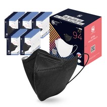 에이트슈가 국내산 대형 KF94 새부리형 마스크 개별포장 50매, 라이트슈가 블랙 50장