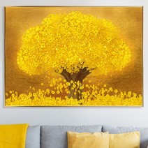 돈 들어오는 그림 황금 돈나무 금전수 액자 대형 거실 현관 인테리어액자 집들이 개업 선물, 무광골드