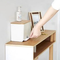 우드 마스크 보관함 수납 디스펜서 케이스 자석5p포함, 단품
