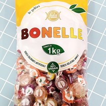 보넬 프룻 젤리 100% 비건 젤리 대용량 1KG 1봉지 BONELLE VEGAN JELLY 1000G, 한 봉지