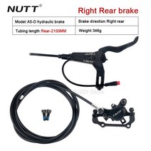 NUTT A5-D 전기 MTB 자전거 스쿠터 유압 브레이크 140 160 180mm 미니 호환, 14 Right rear 180