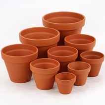 한성화분 독일토분 표준형 8호 5개세트 - 독일 토분 화분 다육이화분 선인장화분 토기분 독일화분 미니화분 황토색화분, 한성_독일토분 표준형(8호)(5개세트)