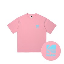 [코닥어패럴] 에센셜 빅로고 워싱 반팔티셔츠 PINK 300462