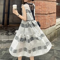 리더스타 여성투피스 원피스+슬립 오버핏 자체제작 슬립투피스 민소매 투피스정장 세트류 원피스 세트
