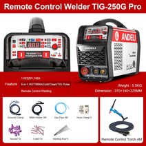 MIG 용접 ANDELI-다기능 용접 기계 TIG-250G PRO 핫/콜드/MMA/CLEAN/TIG Pulse 5 in 1 IGBT 인버터 110/220, 01 110V-220V