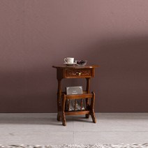 마켓비엔티 RC 잡지꽂이 책꽂이 책장 매거진 수납장 선반장 원목 수입 엔틱 가구, 상세페이지 참조