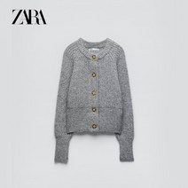 ZARA 자라 여성 라운드 니트 가디건 9598151