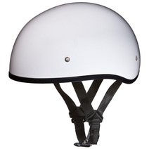 Daytona Helmets 하프 스컬 캡 오토바이 헬멧 DOT 승인고광택 핑크XS바이저 포함 USA 미국, Hi-Gloss White