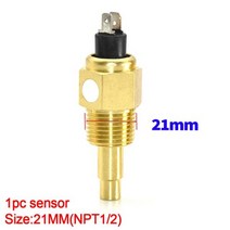 유면계 유량계 방수 다기능 게이지 52mm 3 IN 1 게이지 타코미터 오일 압력 연료 레벨 전압 미터 센서 빨, Sensor 21MM, 17 21MM Sensor