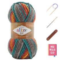 마마니트 맥시실 쁘띠목도리 diy세트, 7830 칵테일