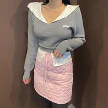 드리뮤즈 여성 캐주얼 패딩 러블리 데일리 포인트 패딩 미니 스커트 치마