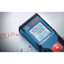 보쉬 거리 측정기 고정밀 레이저 눈금자 휴대용 도구, Bosch 40m GLM40+소프트 케이스+충