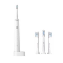 휴비나인 전동칫솔리필 XIAOMIT500 MIJIA 울트라 소닉 무선 전동 칫솔 IPX7 방수 구강 위생 클리너, white add 3head