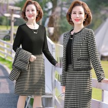 50대원피스 상견례 50대 엄마옷 중년 여성 원피스 자켓 셋업 빅사이즈