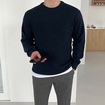 남자 편안한 기획 소프트 울 니트 10color 라운드넥 기본핏 봄 가을 겨울 니트 코디