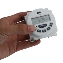 마이크로 컴퓨터 AC 12V LCD 디지털 타이머 스위치 네온 조명용 프로그래밍 가능한 전자 릴레이 시간, 02 12V