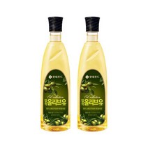 롯데푸드 식용오일 올리브유 900ml x 2개 대용량, 1세트