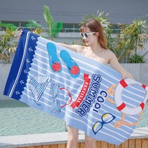 대형 극세사 비치타올물놀이수건친환경 고급원단, 쿨썸머