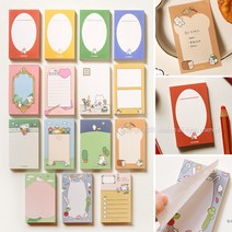디자인문구 떡메 두꺼운 메모지 예쁜메모지 메모패드, 상.세.참.조, 1.4.슈.퍼.냥