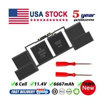 맥북배터리교체 A1820 New 배터리 교체 for 애플 맥북 프로 15 인치 A1707 Late 2016 2017, MacBook Pro 15 A1707 Mid 2017