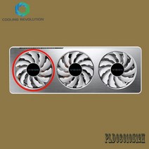 지포스 Geforce 77mm pld08010s12h rtx3060 3060ti 그래픽 팬 기가바이트 geforce rtx 3060 rtx 3060 ti 비전 oc 3x 비디오, 왼쪽 팬
