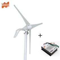 제네레이터 제네레다 400w ac12v24v 다채로운 풍력 발전기 무료 600w 풍력 컨트롤러가있는 가정용 또는 보트 용 소형 풍차, ac24v, 화이트 블레이드 3개