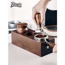 탬핑매트 커피탬퍼 탬핑기 Bincoo 커피 파우더 프레스 호두 핸들 기본 천 장치 이탈리아 시트 해머, [25] [5종세트 58mm] 베이스 + 가루망치 +