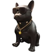 스타일 불독스피커 프렌치 블루투스 자르 대형에어팟 강아지, 블랙, 중형