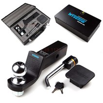 트레버스 3.5t 견인 볼 마운트 리시버 히치 후크 열쇠 커버 박스풀세트, 유럽식50mm