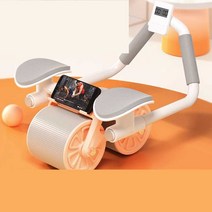 복근운동 롤러기구 팔꿈치 받침 휠 코어기구 홈트, 블루 세트