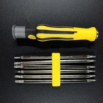 6in1 드라이버 세트(십자 일자 별 Y M 비트 포함) 발리송 수리, 1세트