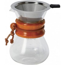 [커피드리퍼] PYREX 커피서버 400ml 내츄럴 스테인리스필터 포함 CP8535, 단일옵션
