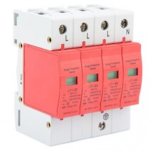 SPD 서지 보호 장치 4P 40-80KA 하우스 보호기 저전압 피뢰기 딘 레일 LT-40/80