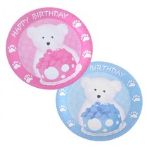곰돌이접시 생일파티 돌잔치 피크닉 6개입 스타일좋은 캠핑용 상차림식기, 상세페이지참조, 핑크