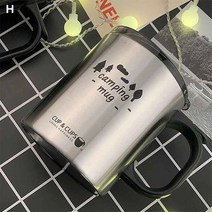 일주 점보머그440ml 스텐머그컵 - 대용량 캠핑 머그컵