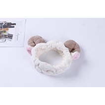 새로운 크리스마스 드레스 양 뿔 부드러운 헤어 벨트 DIY 키즈 파티 액세서리 30 피스 4 가지 색상, 05 White