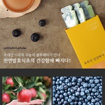 자연선물 천연 발효 음료 스틱 15g x 27포 국내산 사과 국내산 무농약 블루베리 발효 음료 숙성 전통 방식 모두다 건강하기 청정지역