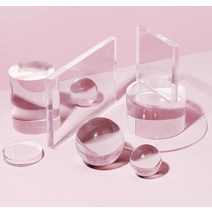 아크릴 수정 원기둥 인테리어소품 진열 디피 촬영, 사각기둥(사각) 3개 혼합 (5cm미만)