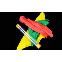 크리스탈 튜브 실크 블로우-PVC 매직 트릭 세 스카프 연결 마술사 클로즈업 속임수 소품 재미있는115543