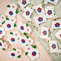 [1+1] 태극기&무궁화 뱃지(4color), 나비, 태극기