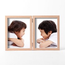 우드프레임 2단 접이식 액자 6x8 성장사진 탁삭용액자
