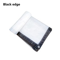 옥상그늘막 접이식천막 햇빛차단 주차 행사 이동식 방수 텃밭 농업용 창고형 필름 투명 천 발코니 정원 대피소 즙이 많은 식물 대피소 온도 그늘 항해 유지, 검은 테두리, 3x4m(1개)