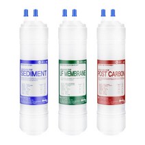 [필터테크] WPU-B310FWH 전체세트 정수기필터호환 고급형 11인치 단방향 (UF), 상세 설명 참조