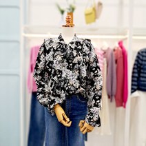 클리지 양프릴큰꽃 블라우스 CO3WBL08B