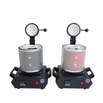금 용해로 금속 고온로 실험실 전기로 소형 기계, 레드 2KG 선별 금 용해로 220v 세트