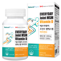 네추럴팜 에브리데이 조인트 엠에스엠 비타민D 2 000mg x 30정