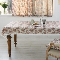 아띠 로즈플라워 면레이스 4인 테이블보 110x180.앤코튼, 민트(110x180)